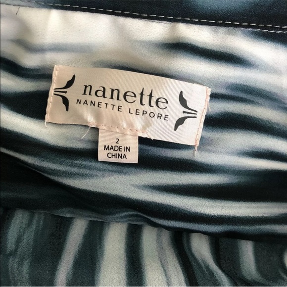 Nanette Lepore button front dress Midi collar belt pockets 1/2 tab sleeve Size 2 - Picture 10 of 10